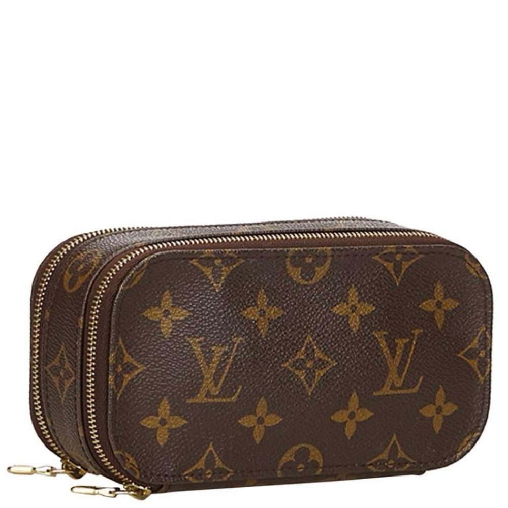 Louis Vuitton Monogram Trousse Brush LV Canvas Logo PM Travel Cosmetic Case Bag - Picture 3 of 15